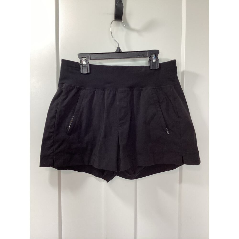 Athleta Trekkie North short hiking shorts black womens size 4